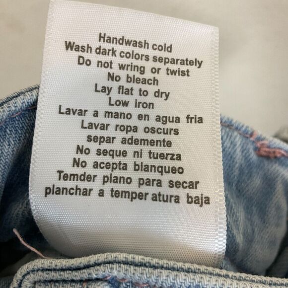 Judy Blue Size 0/24 Cadence Jean Hi Waist Wide Leg Braided Waistband Bohemian R2 - Picture 12 of 12